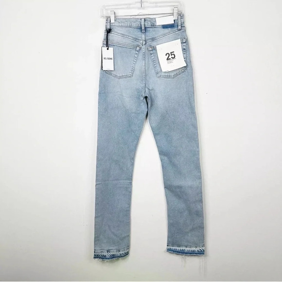 NWT RE/DONE 70s High Rise Skinny Boot in Skid Button Fly Jeans Sz. 25 - Picture 4 of 4